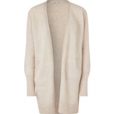 Second Female Cardigans Second Female Cardigan Brook Knit New Pocket Cape Beige