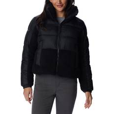 Columbia Women's Leadbetter Point Sherpa Hybrid Puffer Jacket Black