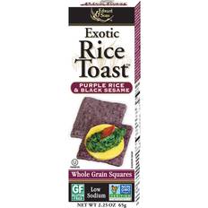 Edward & Sons Exotic Rice Toast, Whole Grain Crackers, Purple Rice