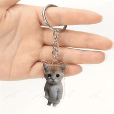 Aluminium Nyckelringar Shein 1pc Creative Meme Acrylic Keychain Pendant Funny Backpack Ornament Accessories School Bag Purse
