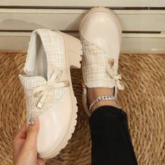 Shein High Heel Formal Shoes With Bowknot - Retro Look