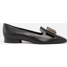 Ferragamo Loafers Ferragamo Women's Leda Leather Loafers Black