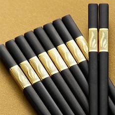 Black Chopsticks Shein 1 Pair Of Sakura Chopsticks, Morandi Tableware Chopsticks Ätpinne