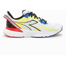 Diadora Men Running Shoes Diadora Men's Mythos Blushield Volo Shoes in White/Black/Yellow Fluo Width: Fit2Run