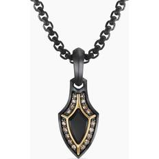 David Yurman Brown Jewelry David Yurman Men's 226MM Pave Black Diamonds Gothic Amulet Black Black