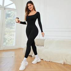 S Jumpsuits & Overalls Shein Seamless High Elasticity Sports Jumpsuit For Autumn And Winter