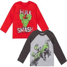 Marvel T-shirts Children's Clothing Marvel Marvel Avengers Hulk Little Boys Pack Long Sleeve Graphic T-Shirt