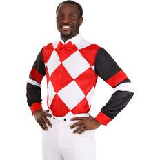 Pets Fancy Dresses Fun Costumes Red Jockey Shirt Costume Black White XL