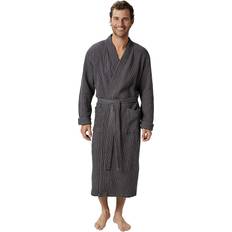 Organic Fabric - Unisex Underwear Coyuchi Unisex Organic Waffle Robe Shadow Shadow