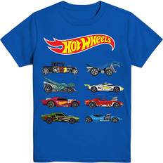 Tops Mad Engine Hot Wheels Little Boys' Car Grid T-Shirt, Blue 5/6