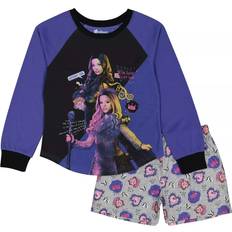 Mädchen - Schwarz Schlafanzüge AME Sleepwear Girl's Descendants Mal Been There Spelled That Short Set Black/Pink/Purple