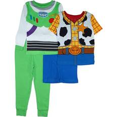 Nightwear Disney Disney Boys Toy Story Buzz Lightyear and Woody Cotton Piece Pajamas