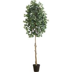 Iron Artificial Plants Nearly Natural 9Ft Ficus Tree Artificial Plant