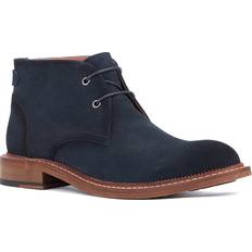 Blue - Men Chukka Boots Vintage Foundry Co Milton Chukka Boot Men's Navy Boots