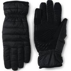 Lands' End Women Gloves & Mittens Lands' End Women's Ultralight Touchscreen-Compatible Winter Gloves, Medium, Black