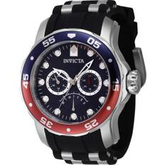 Invicta Armbanduhren Invicta Pro Diver Retrograde GMT Pepsi Lünette blaues Zifferblatt QuarzINV46968 100M Blau