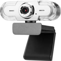 Webcams CHRONUS BOUTIQUE Webcam 1080P for PC, FHD Business Web Camera with Noise-Canceling Mic, Manual Focus Computer Camera, Auto Light CorrectionBlack