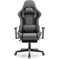 Fabric Gaming Chair with Footrest