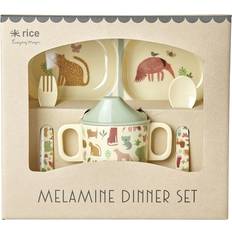Sweet Jungle Print Melamine Baby Dinner Set