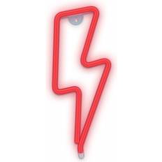 Forever Light Luz Neon LED Bolt Red Bat+USB