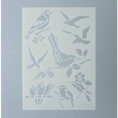 Efco Stencil Forest Birds 8 Designs DIN A 5, 21 x 15 x 1 cm