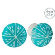 Building Materials Nicola Spring Resin Cabinet Knobs Pack of 6 Turquoise