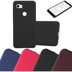 Google Pixel 2 XL Mobile Phone Covers Cadorabo FROST BLACK Case for Google Pixel 2 XL case cover Black