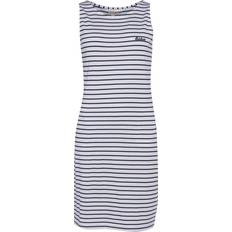 Barbour Dam Klänningar Barbour Women's Dalmore Striped Dress, 14, White/Navy