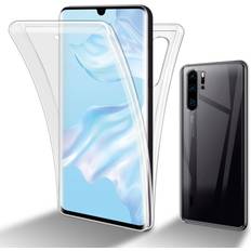 Huawei P30 Pro Mobile Phone Cases Cadorabo Case for Huawei P30 PRO 360 Full Body Mobile Phone Case Front and Back Screen Protection All-Round Protective Cover Clear