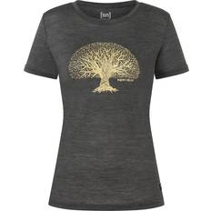 Wool T-shirts super.natural Damen Tree Of Knowledge T-Shirt grau