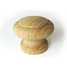 Hiatt Hardware Wooden Oak 33mm Cabinet Knob Pack of 6 Elite Knobs & 1pcs