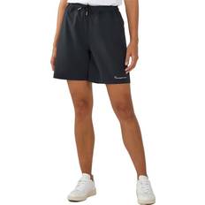Knowledge Cotton Apparel Shorts Knowledge Cotton Apparel KnowledgeCotton Apparel Women's Stretch Ribstop Elastic Waist Shorts, XS, Black Jet