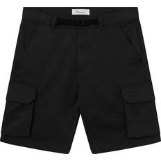 Knowledge Cotton Apparel Shorts Knowledge Cotton Apparel KnowledgeCotton Apparel Men's Cargo Stretched Twill Shorts, 30, Black Jet