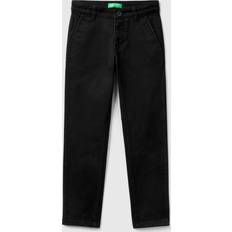 3XL Pants Benetton Black Kids Slim-fit Stretch-cotton Chinos 6-14 Years 10-11 Years