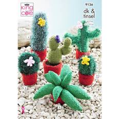 King Cole Hobbymaterial King Cole 9136 Chunky & DK Pattern Cacti Decorations