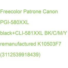 Freecolor patrone canon pgi-580xxl black+cli-581xxl bk/c/m/y remanufactured