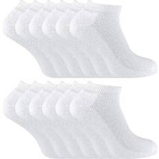 Unisex Pair Multipack Kids Bamboo Trainer White