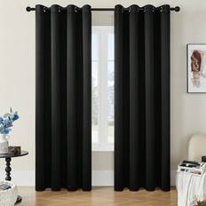 Shein 1pc Outdoor/Indoor Blackout Polyester Fabric Window Curtain With Ring Holes, Thermal Insulated, Room Darkening, Simple Style, Solid Color, Ideal