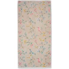 PiP Studio Textiles PiP Studio Duschtuch Badetuch Les Fleurs Khaki 70x140 cm Blumenranke Blütenri Serviette de bain