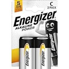 Energizer Alkaline - C (LR14) Batteries & Chargers Energizer PILAS ALKALINE POWER Batterie Alkaline Power C Baby/LR14/E93 2er-Packung E302306900 Gris/Plata