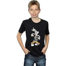 Looney Tunes Rapper Bugs Bunny Cotton T-Shirt Black 12-13 Years