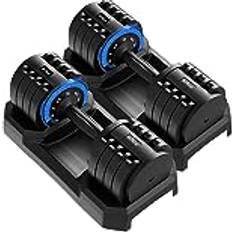 25kg vikter DH FitLife 3-25kg Adjustable Dumbbells 5-in-1 Variable 2 x 25kg