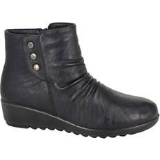 Zip Ankle Boots Black