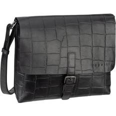 Bugatti Messenger-tasker Bugatti Nevio Briefcases Messenger Leather 30 cm - Black
