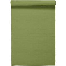 Coton Nappes Linum Chemin De Table Uni 45x150 cm Vert Nappe Vert