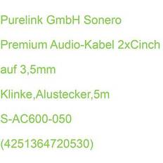 Sonero Audio-Kabel Klinke Cinch 5m