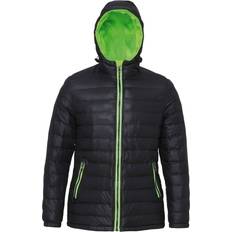 Black/Lime, 2XL- 18 Outdoor Look Womens/Ladies Killin Hooded Quilt Coat Jacket