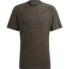 adidas Men's Mens Training Essential Stretch T-Shirt Olive Green 42/Regular