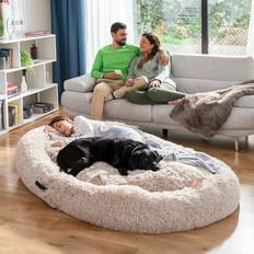 InnovaGoods Anti-stress Human Pet Bed Cloft XXL Beige