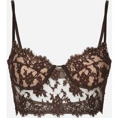 Dolce & Gabbana BHs Dolce & Gabbana Bustier-Top aus Spitze Braun DT